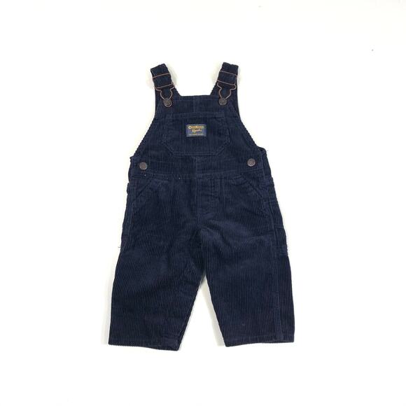 OSHKOSH B'GOSH BOYS CORDUROY OVERALLS SIZE 6M - Picture 1 of 4